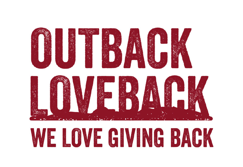 OUTBACK LOVEBACK, WE LOVE GIVING BACK